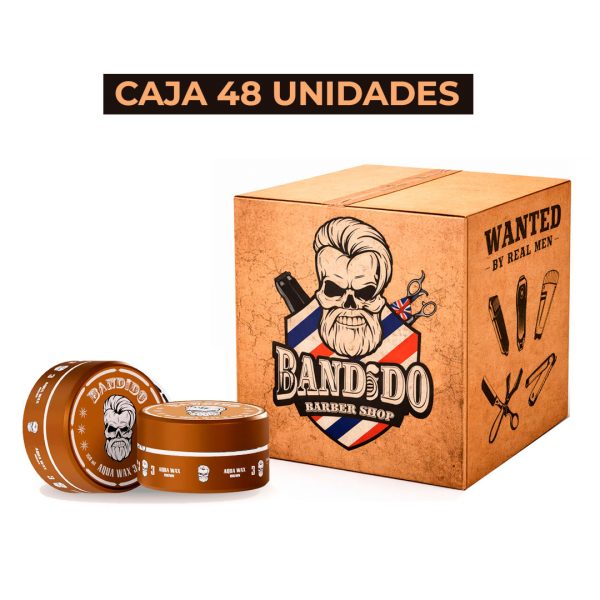 Caja 48 unidades Cera Bandido 3, Aqua Hair Wax 150ML